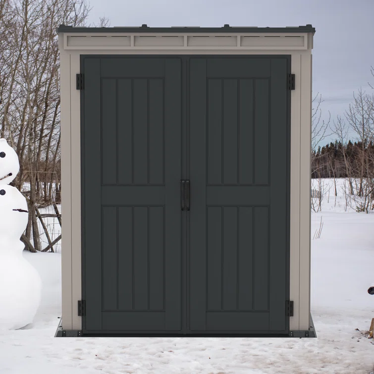 Yardmate Pent Plus 5.6 ft. W x 3 ft. D Plastic Lean-To Tool Shed