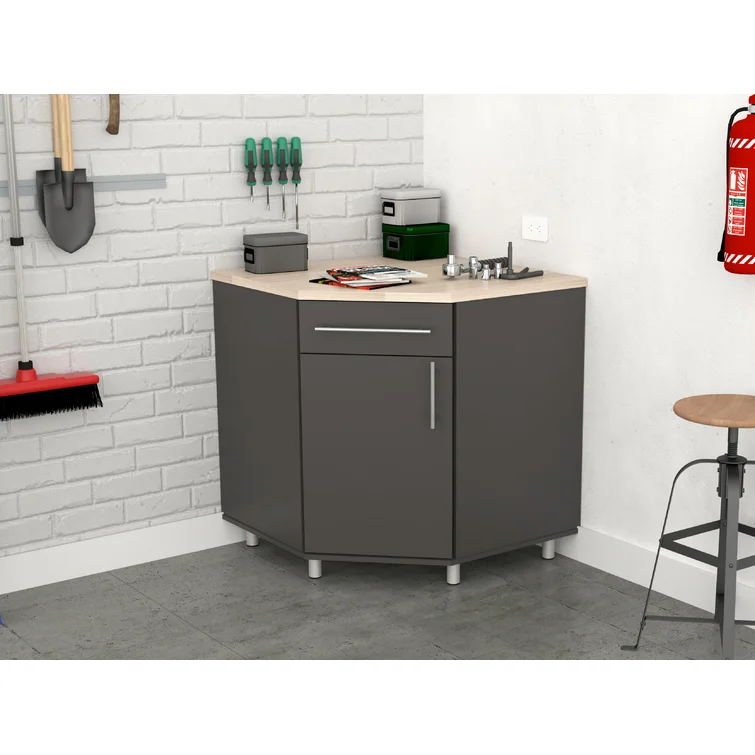 Jezelle Single Storage Cabinet ( 34.6'' H x 31.5'' W x 31.5'' D)