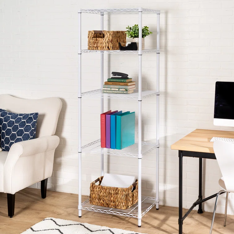 Alexandrina 3-Tier Shelving Unit (72" H X 24" W X 18" D)