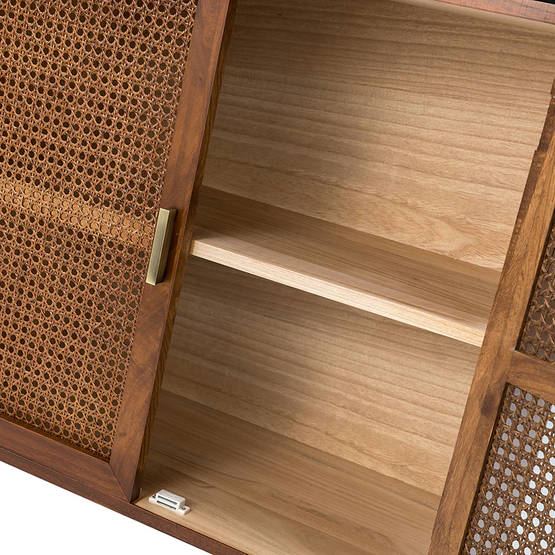 Chiusi 2-Door Cane Accent Cabinet