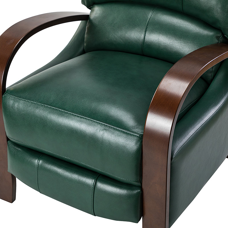 Melisa Genuine Leather Manual Recliner
