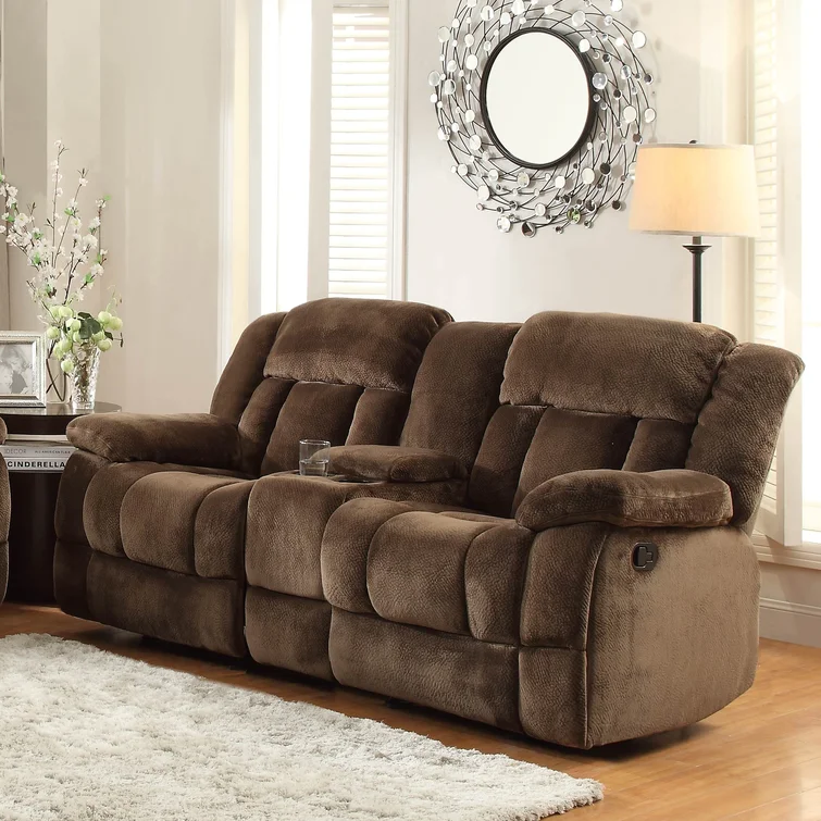 Ecklund 79'' Upholstered Reclining Loveseat