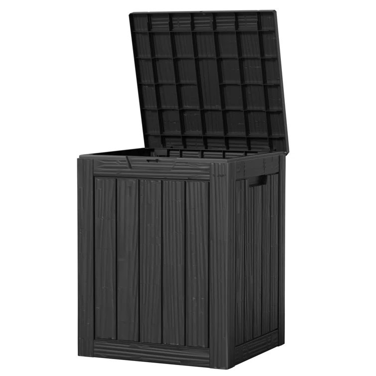 Emperic Design 18.11'' W 28 Gallons Water Resistant Resin Lockable Deck Box