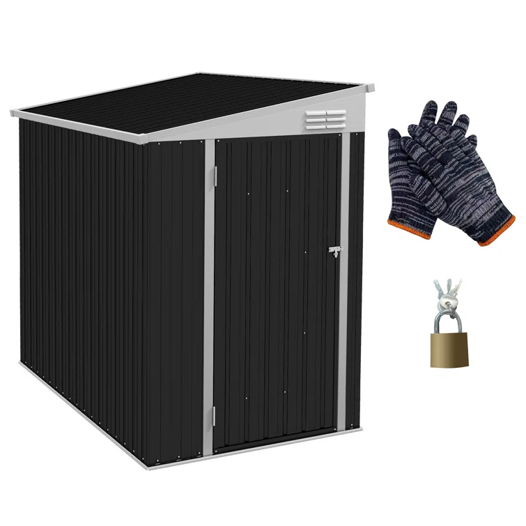 Metal Lean-to Storage Shed