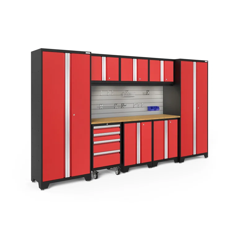 Bold Series 76.75'' H x 132'' W x 18'' D 9 Garage Storage Cabinet Set