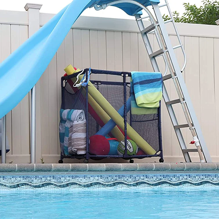 Essentially Yours 34'' W 0 Gallons Water Resistant Plastic Deck Box with Wheels