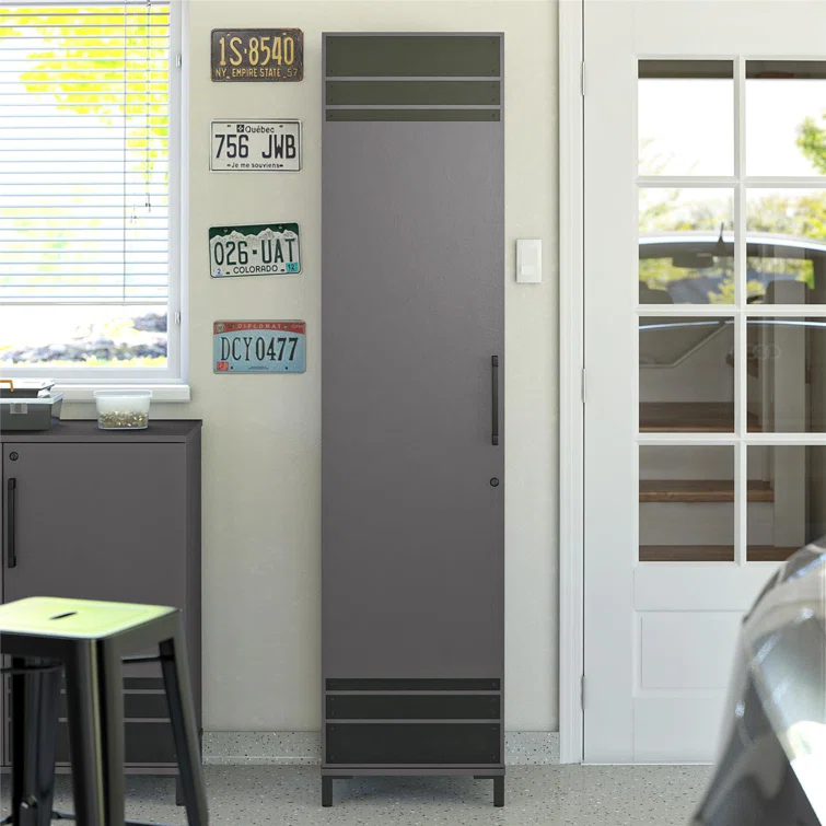 Reichard 18" W x 16.34" D x 74.92" H Tall Garage Cabinet