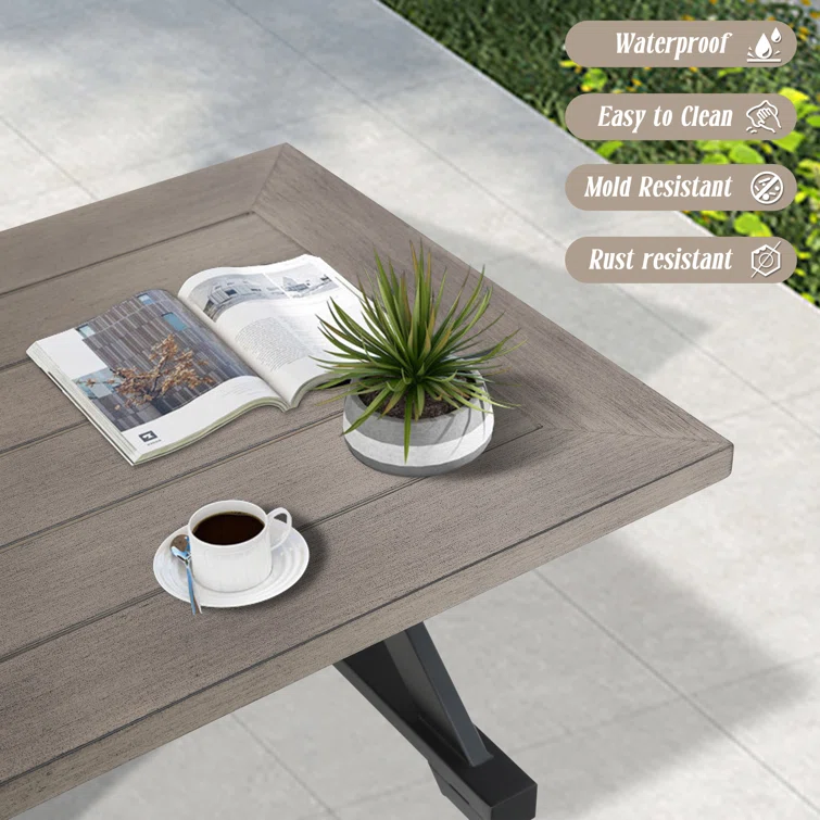 5 Person Aluminum Patio Conversation Seating Group With Sunbrella Cushions