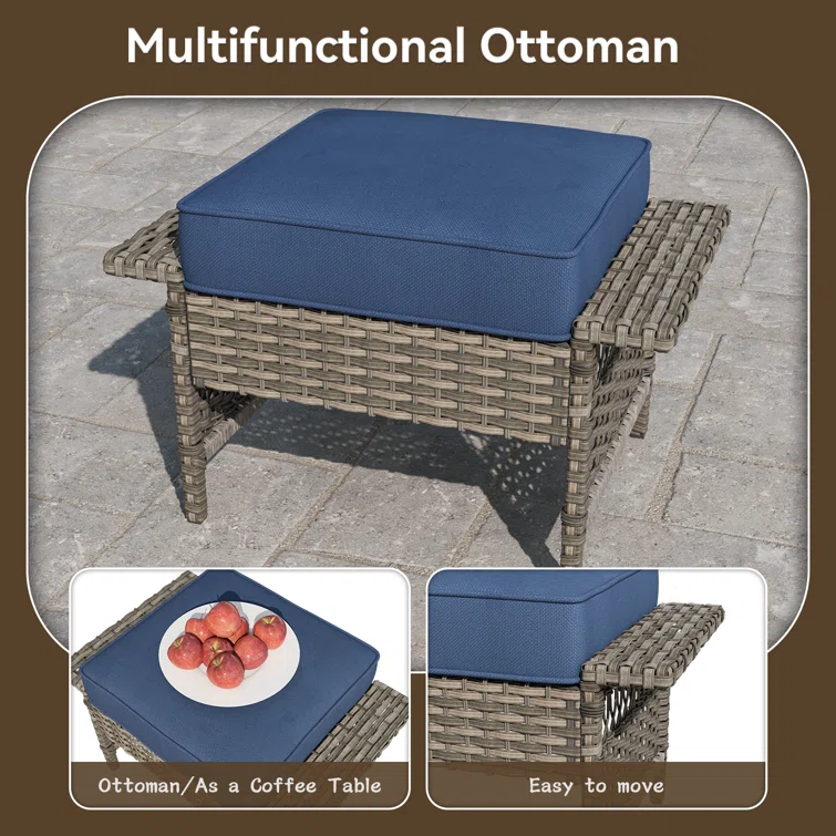 Buenhomino 5 - Person Outdoor Seating Group with Cushions