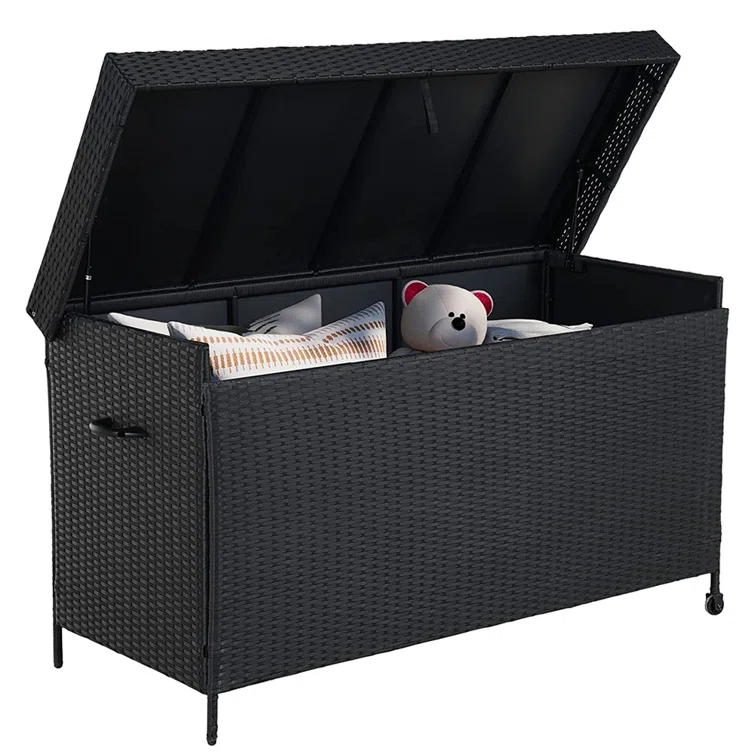 Ebern Designs Maritssa 60.5'' W 170 Gallons Water Resistant Deck Box