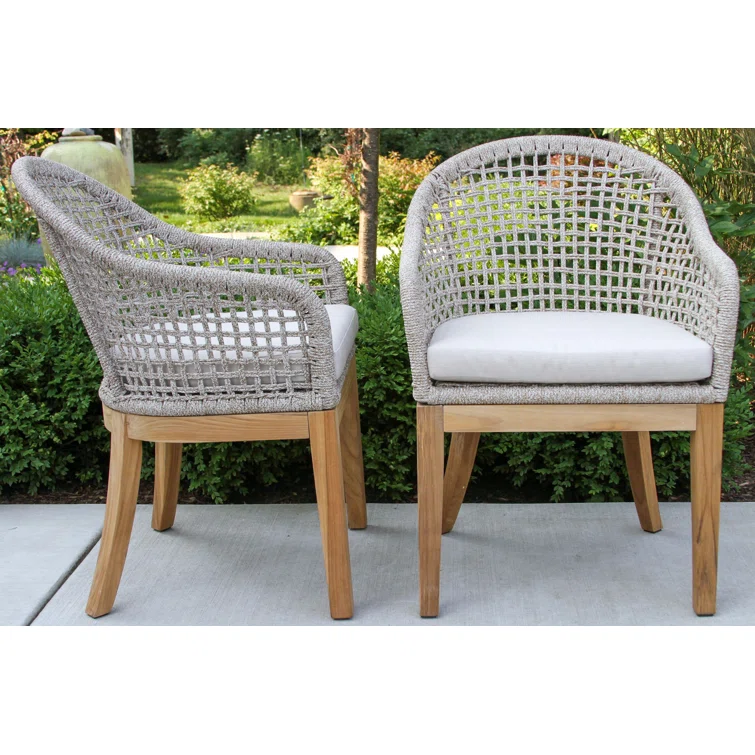 Arnot Teak 2 - Person Outdoor Seating Group with Cushions