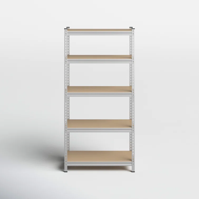 Lundys 5 Tiers Adjustable Metal Storage Shelving Heavy Duty Boltless Display