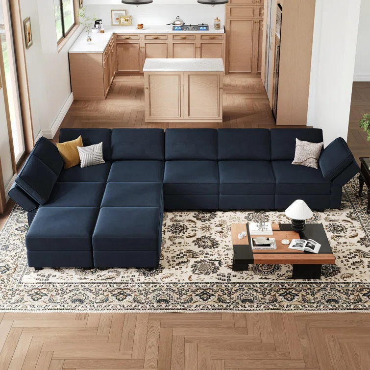 Wylodene 9 - Piece Upholstered Reclining Sectional