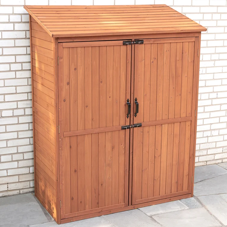 5 ft. W x 2.5 ft. D Solid Wood Lean-To Storage Shed