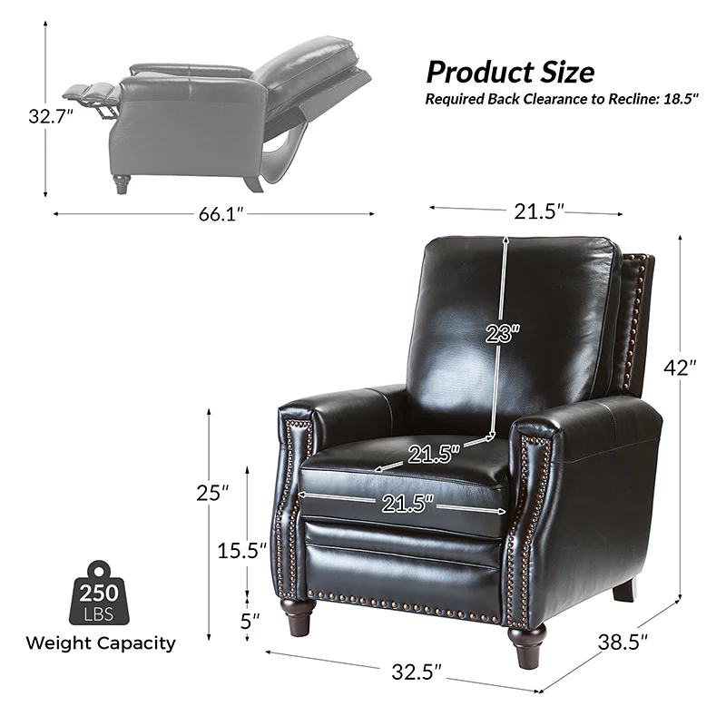 Annabelle Genuine Leather Recliner Chair