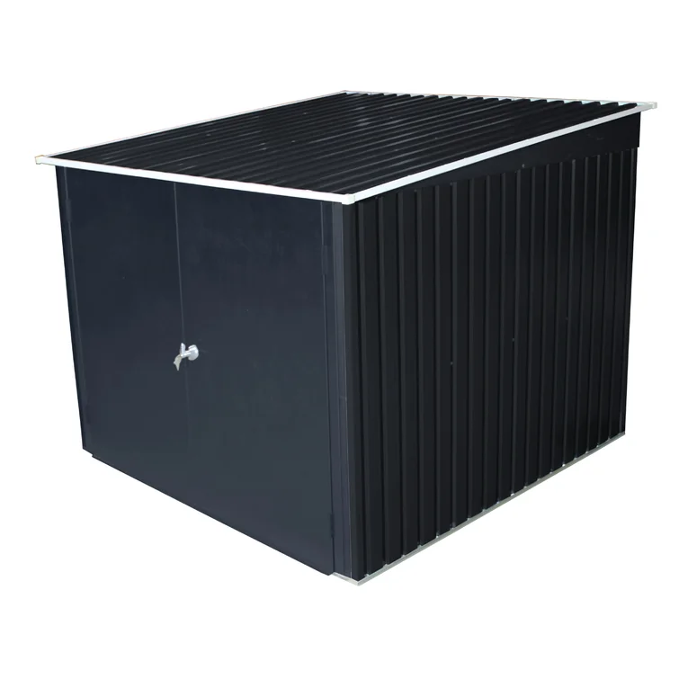 6 ft. 3 in. W x 6 ft. 4 in. D Metal Lean-To Bike Shed