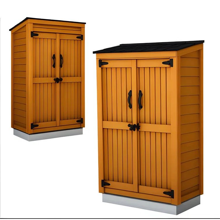 4 ft. W x 2 ft. D Garden Chalet Cedar Wood Tool Shed
