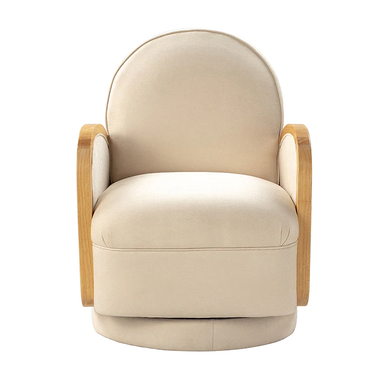 Karen Rattan Swivel Chair With 360-Degree Swivel