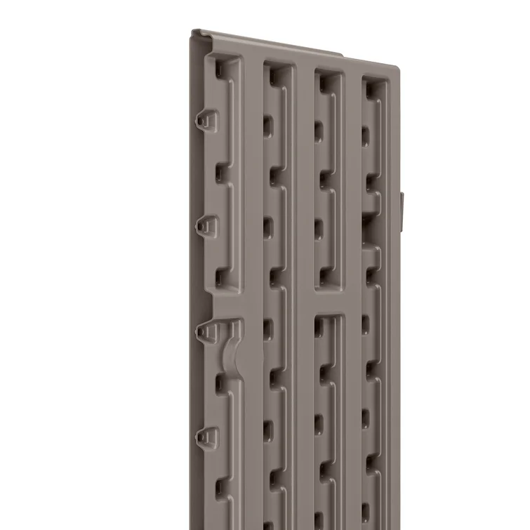 Suncast Outdoor Vanilla 32.25 in. W x 24.75 in. D x 72 in. H Resin Vertical Tool Shed