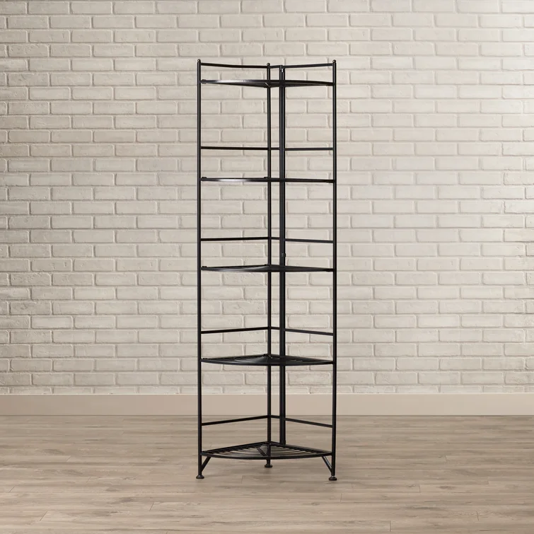 Edwin 57.50'' H x 13.75'' W Metal Corner Shelf