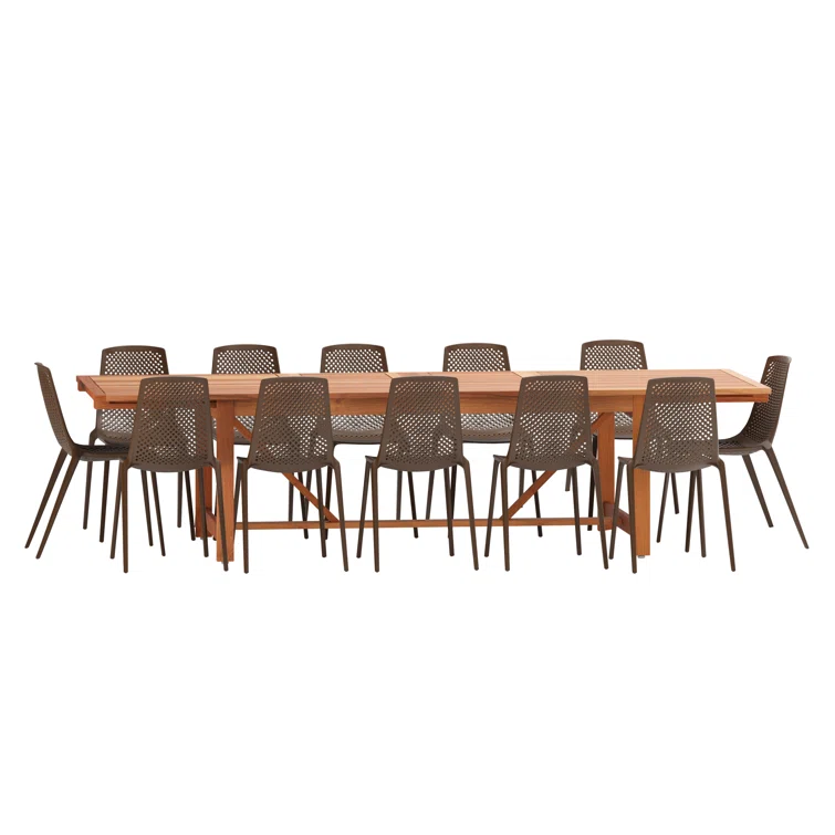 Anautica 13 Piece Patio Dining Set