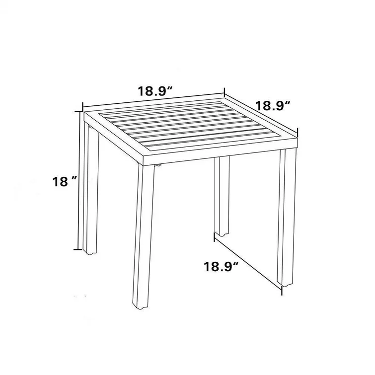 Argyri 2 - Person Square Outdoor Dining Set
