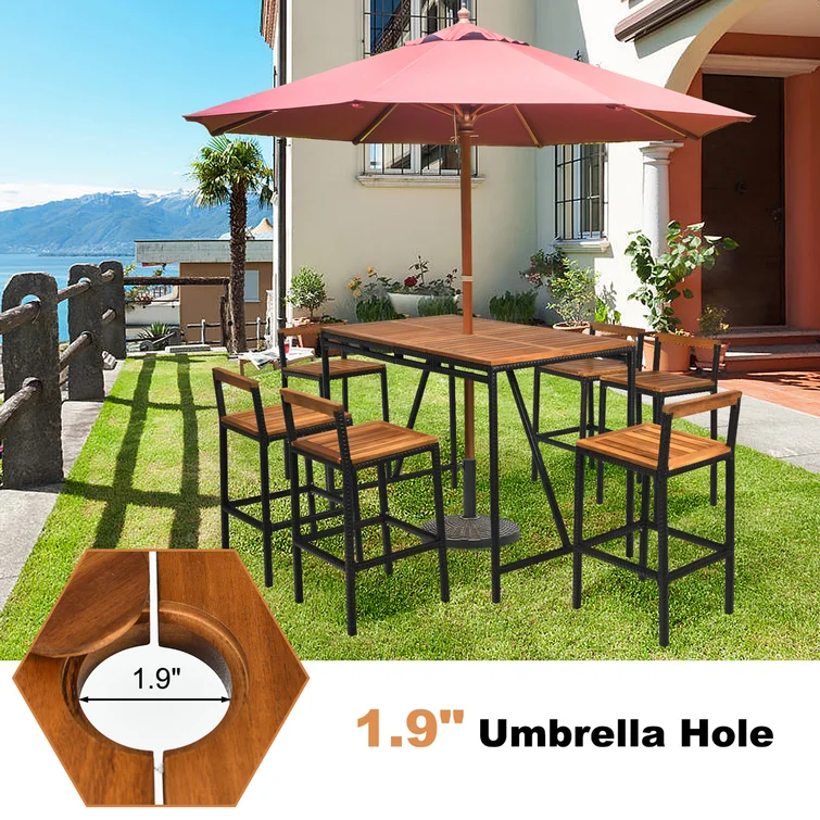 Jaycee 6 - Person Square Outdoor Dining Set