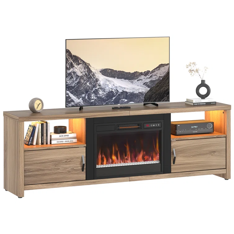 Brahma 70 inch Fireplace TV Stand for TVs up to 75