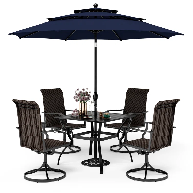 Alyah 4 - Person Square Outdoor Dining Set