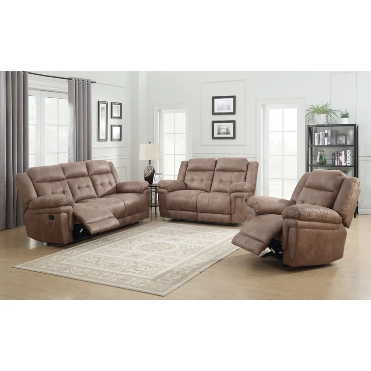 Elida 88'' Upholstered Reclining Sofa