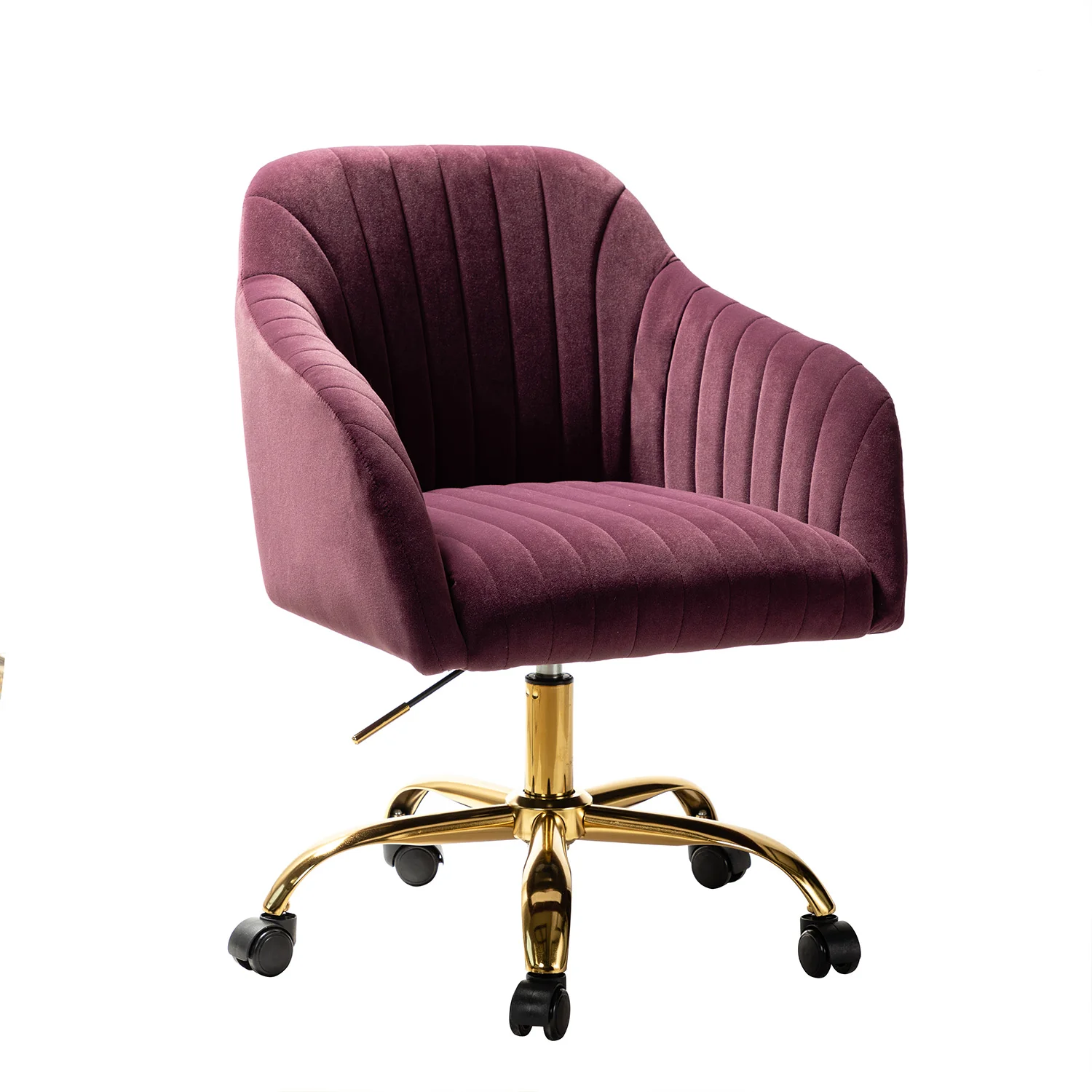 Bright Velvet Office Chair