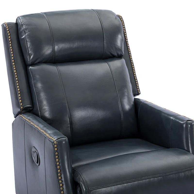 Epimetheus Genuine Leather Manual Swivel Recliner