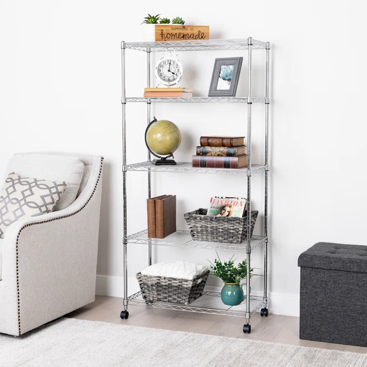 30" W 5-Tier Steel Shelvings