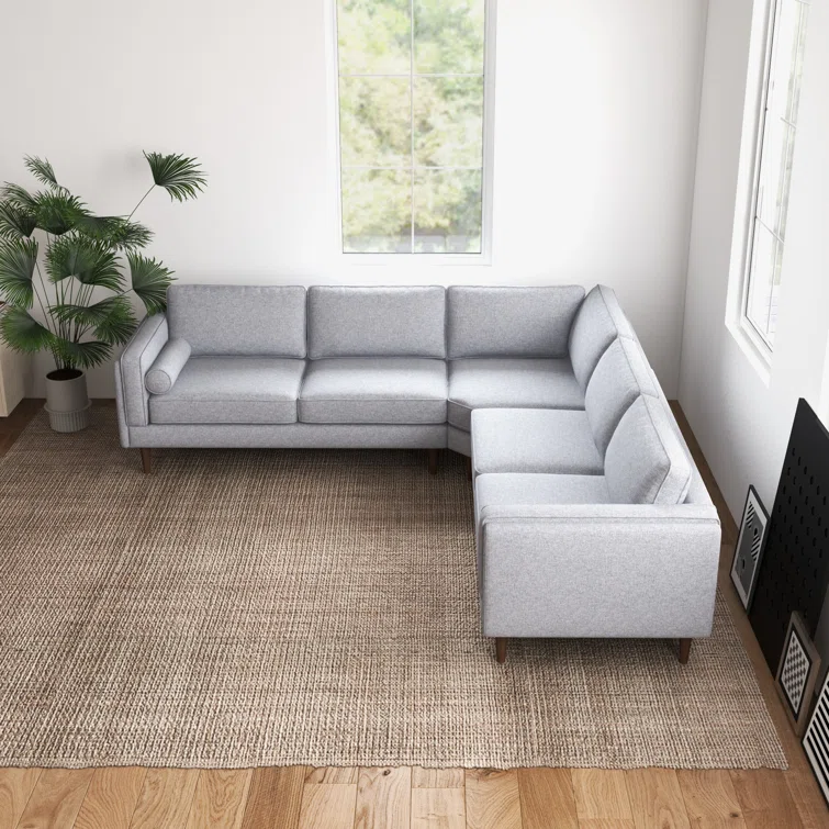 Elberon 3 - Piece Modern Living Room Symmetrical Corner Sofa