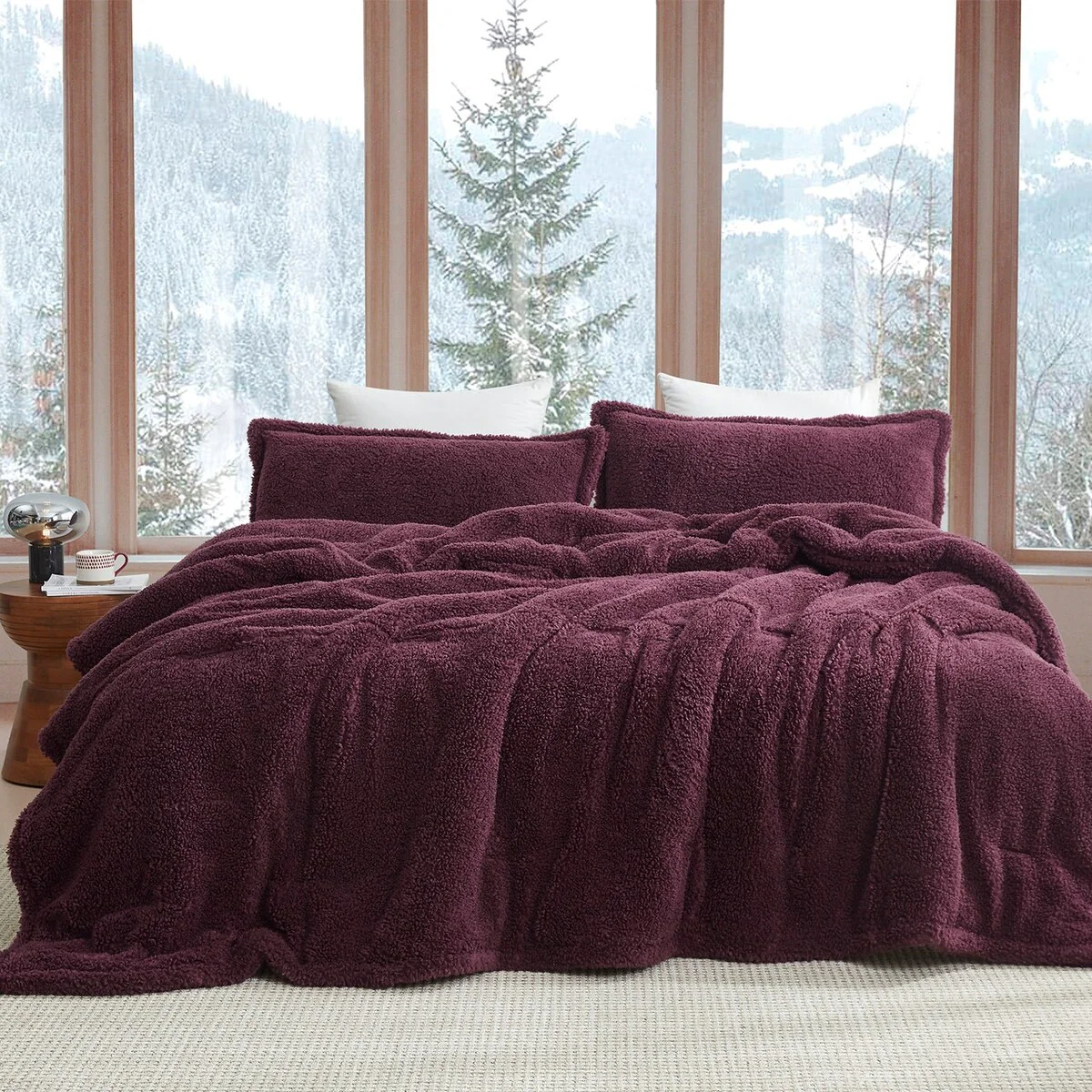 Unfluffin Believable - Coma Inducer? Oversized Comforter Set - Burgundy