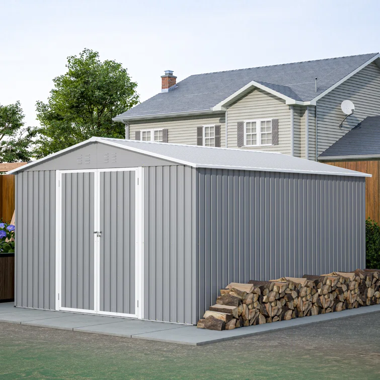 10 ft. W x 12 ft. D Outdoor Metal Storage Shed