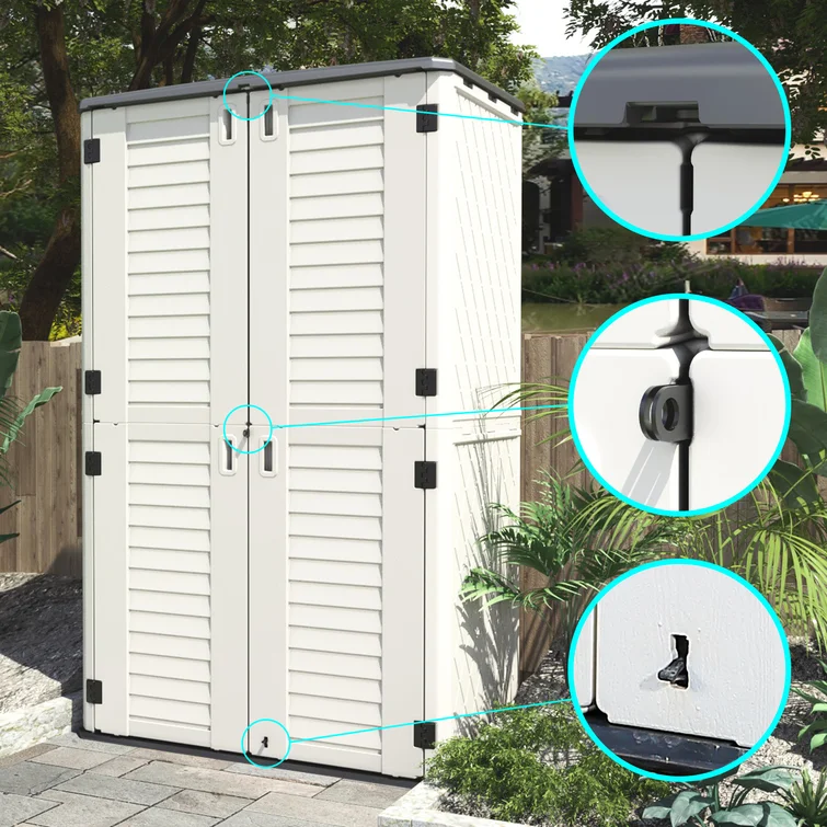 4 ft. W x 2 ft. D Plastic Vertical