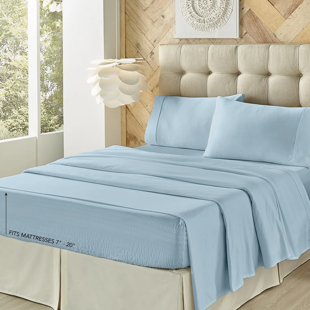 Five Queens Court Royal Fit 800 Thread Count 4 Piece Bed Sheet Set