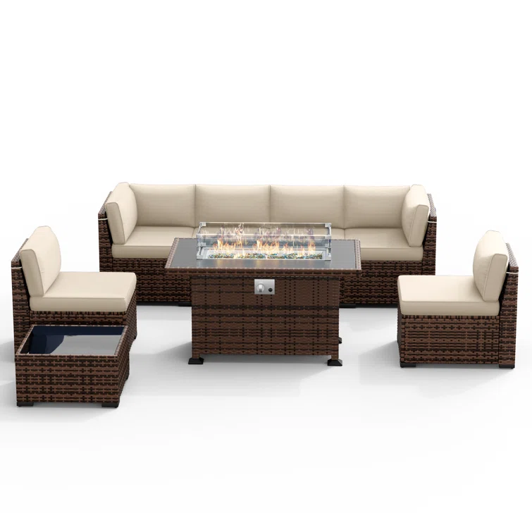 Bhairavi Outdoor Seating Group with Cushions