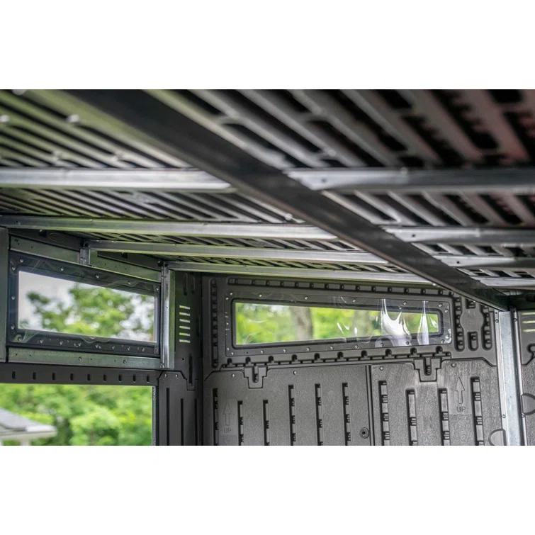 Suncast Modernist Barn Door Storage Shed