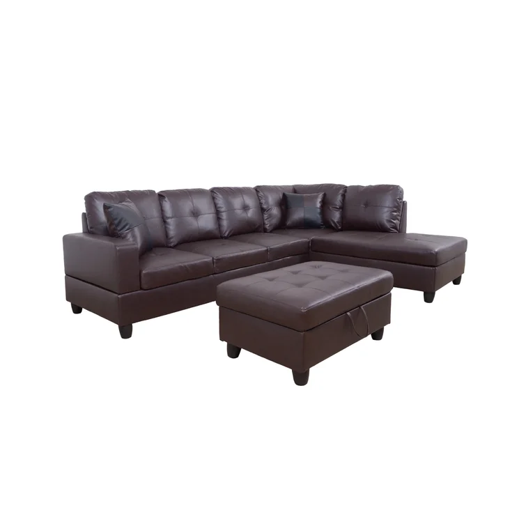 Mohall 3 - Piece Faux Leather Sectional