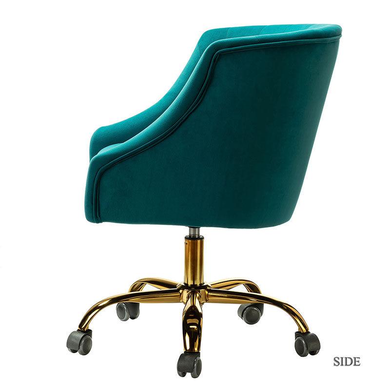 Penelope Velvet Tufted Office Chair