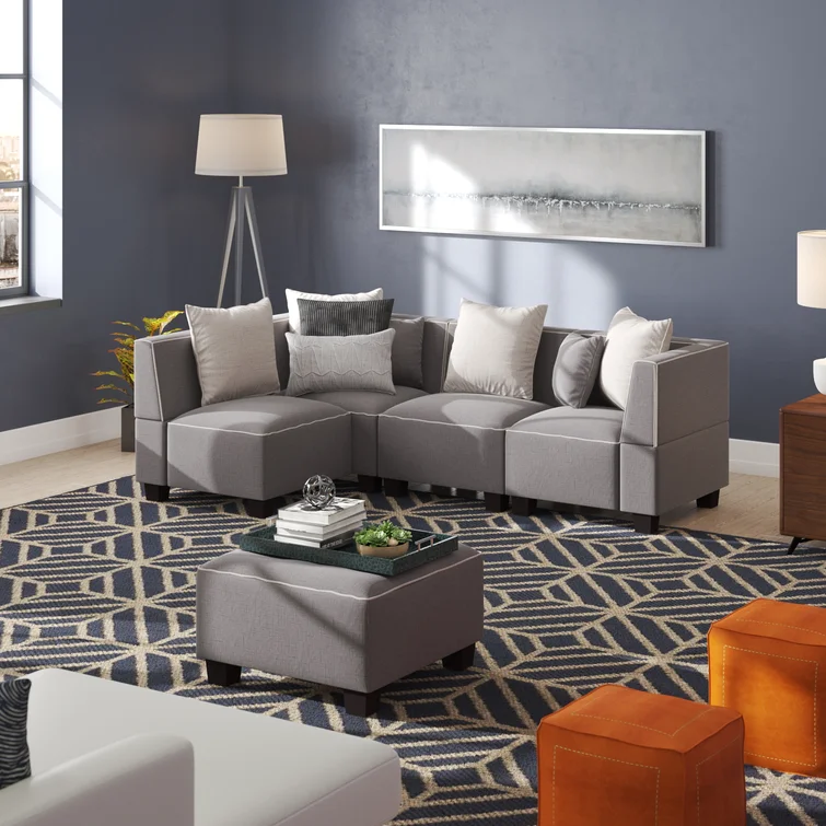 Trini 5 - Piece Upholstered Sectional