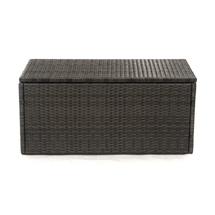 Donglin 20'' W 0 Gallons Wicker Deck Box in Brown