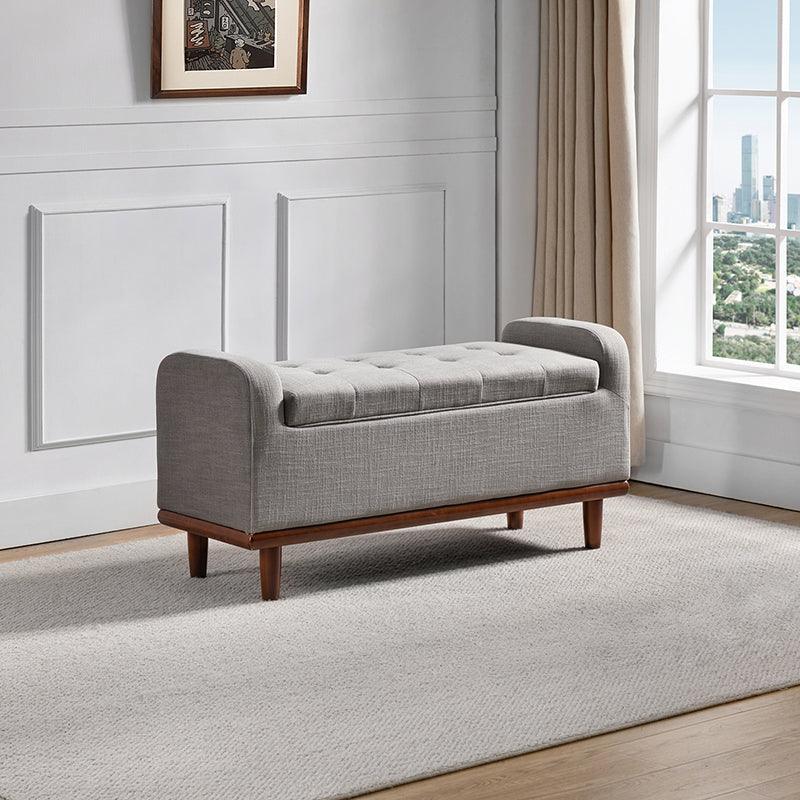 Clover Upholstered Flip Top Storage Bench