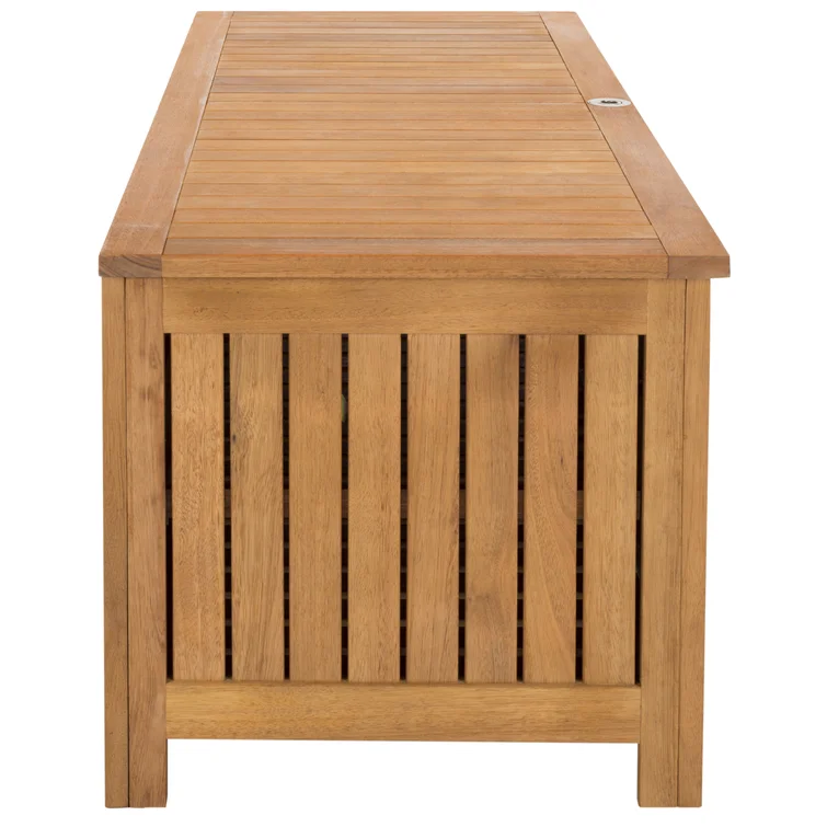 Safavieh Abri 47.6'' W Water Resistant Solid Wood Eucalyptus Deck Box