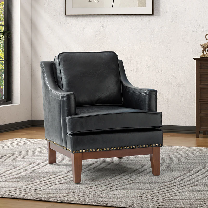 Christoph Vegan Leather Armchair