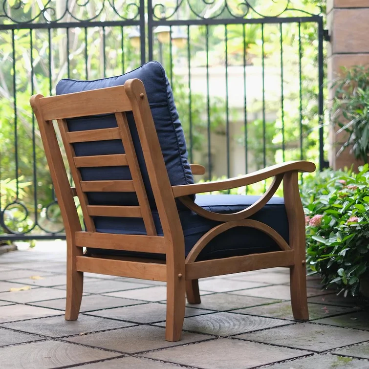 Brunswick Teak 2 - Person Outdoor Seating Group with Cushions