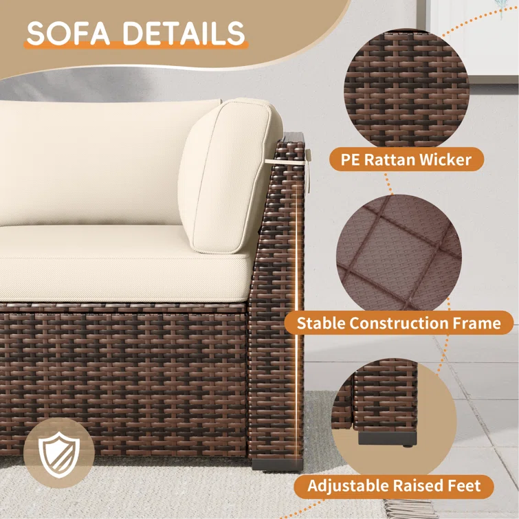 Bhairavi Outdoor Seating Group with Cushions