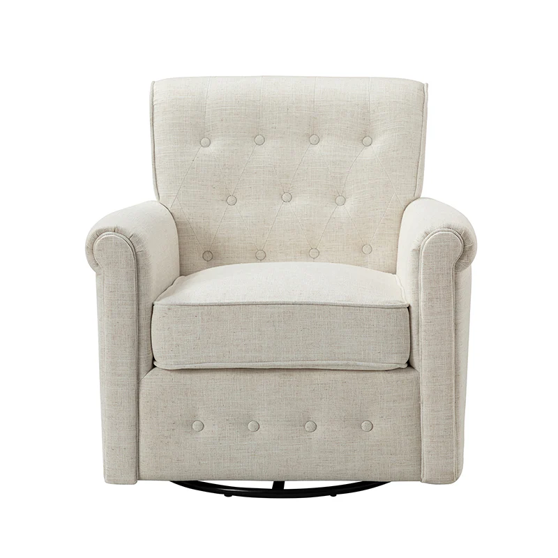 Gwendolyn Upholstered Swivel Armchair